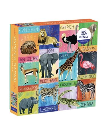 Galison 500 Piece Puzzle Painted Safari DIS