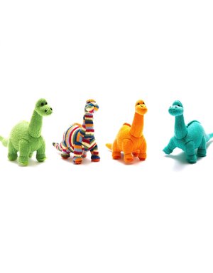 Best Years Knitted Diplodocus Mini Rattles
