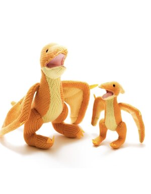 Best Years Knitted Pterodactyl Mini Rattle