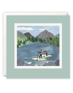 James Ellis Paddle Boarder Lake Card
