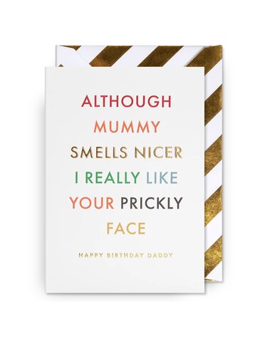 Lagom Lagom Card Prickly Face Birthday DIS