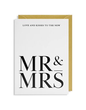 Lagom Lagom Card Mr & Mrs Kisses