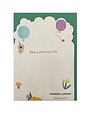 Raspberry Blossom Card Woodland Fold Out