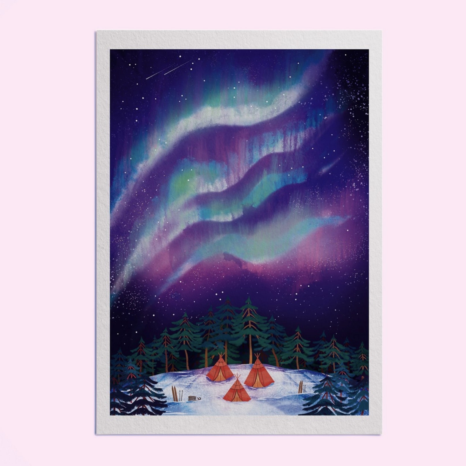 Hello Grimes Sapmi Forest A4 Print