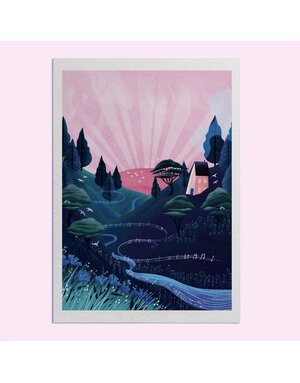 Hello Grimes Dawn Chorus A4 Print