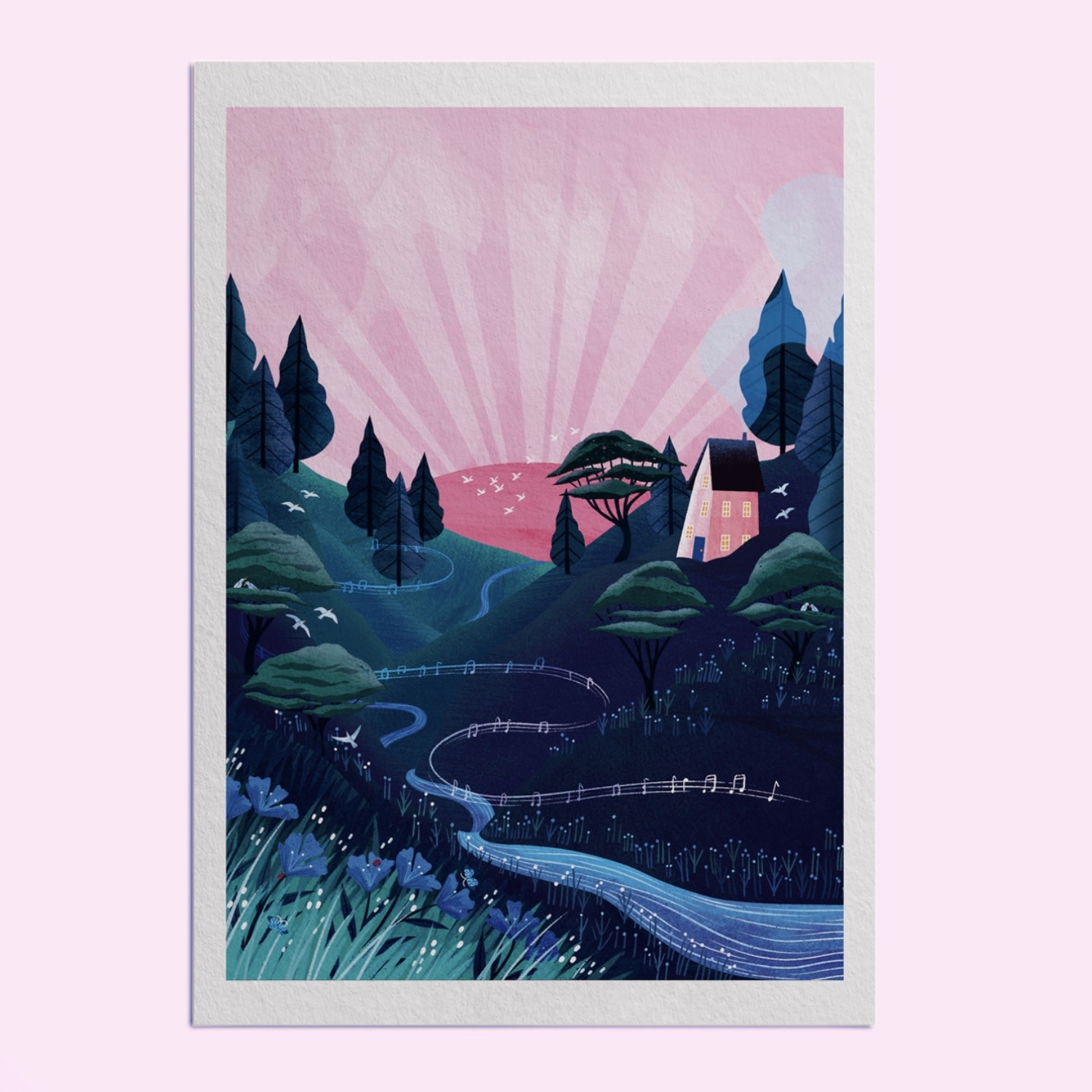 Hello Grimes Dawn Chorus A4 Print DIS