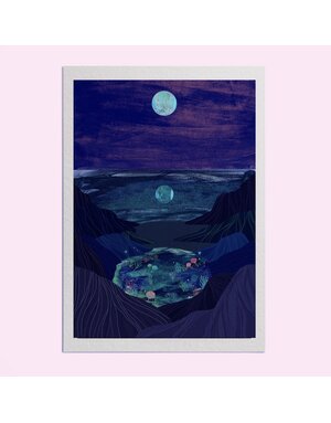 Hello Grimes Rockpools A4 Print