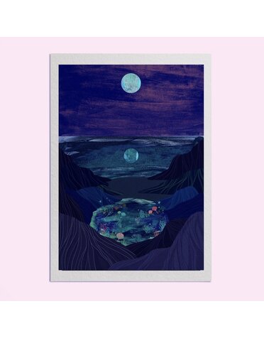 Hello Grimes Rockpools A4 Print