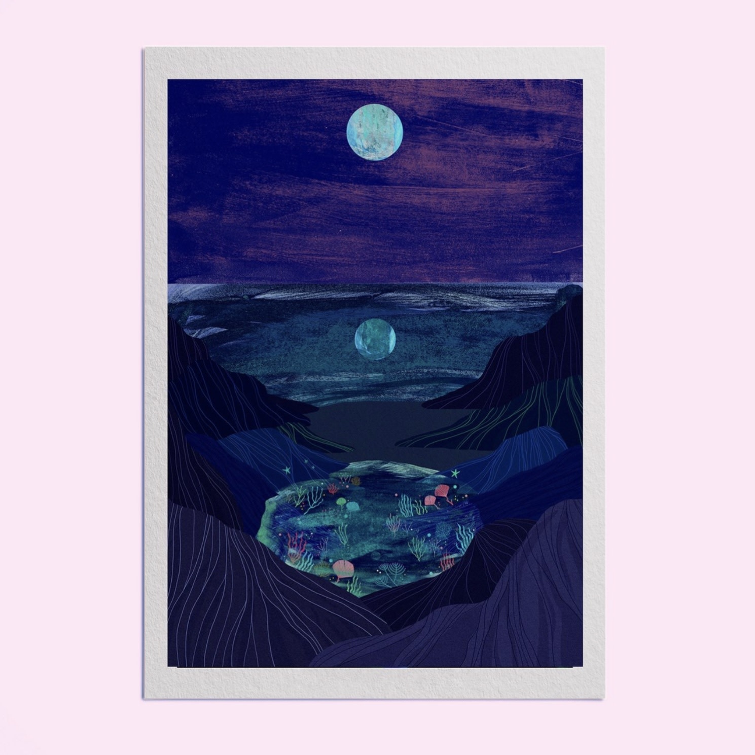 Hello Grimes Rockpools A4 Print