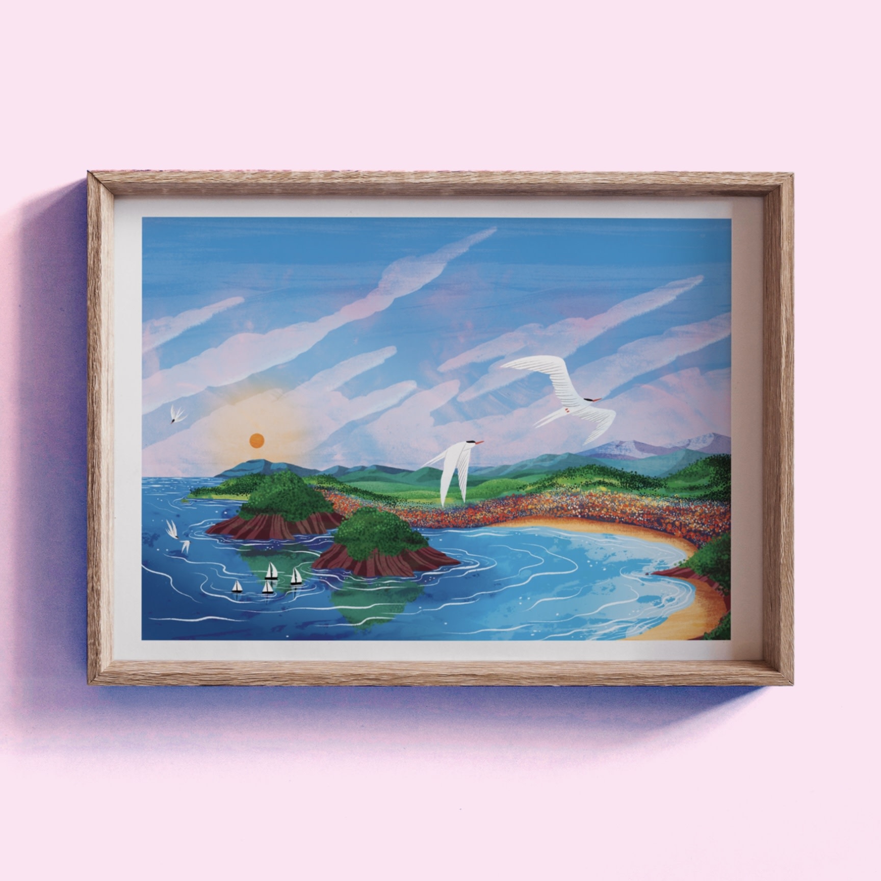 Hello Grimes San Sebastian A4 Print