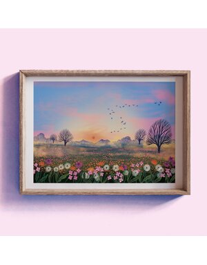 Hello Grimes A4 Print Wildflower Meadow