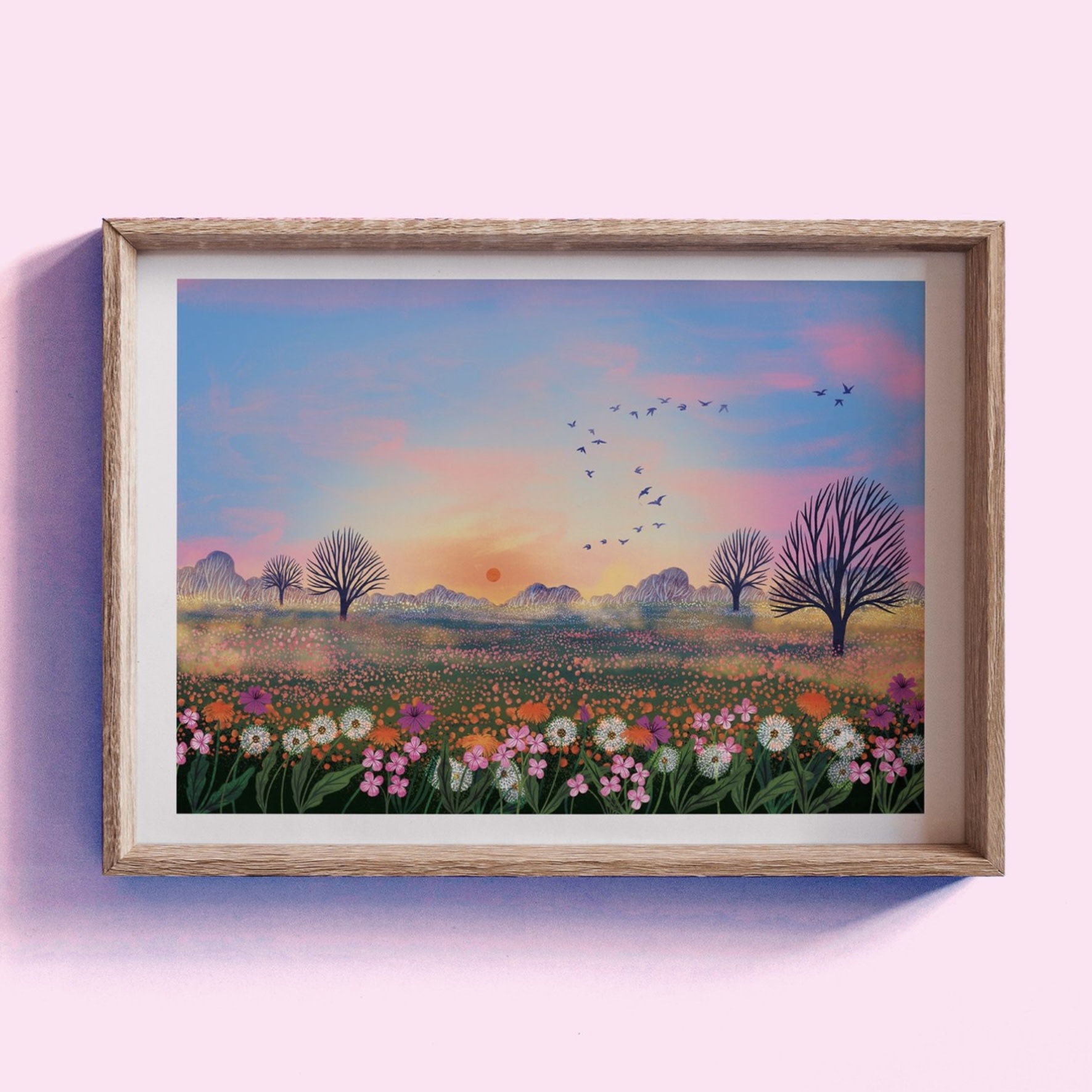Hello Grimes A4 Print Wildflower Meadow