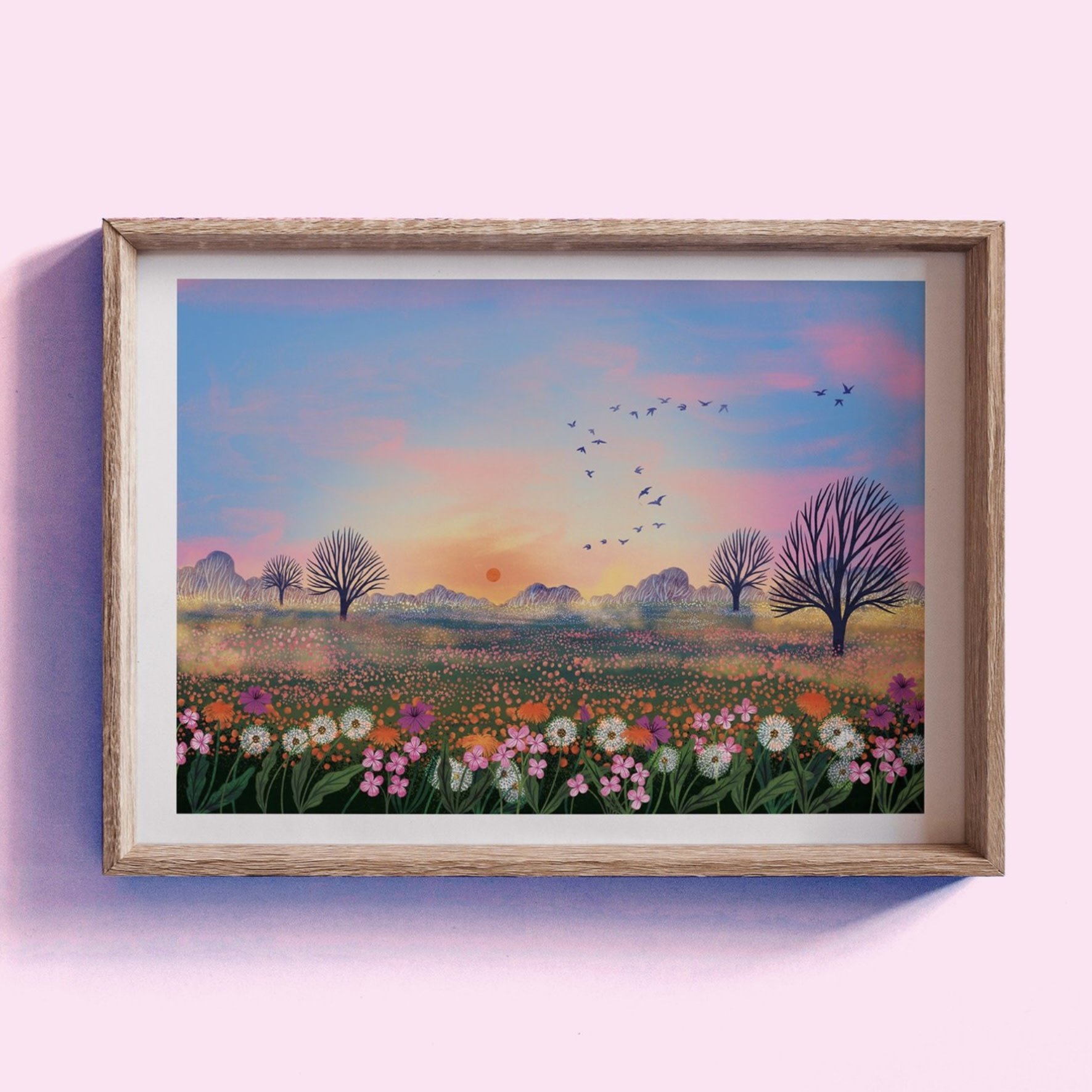 Hello Grimes Wildflower Meadow A4 Print