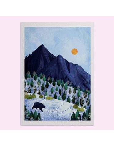 Hello Grimes Winter A4 Print
