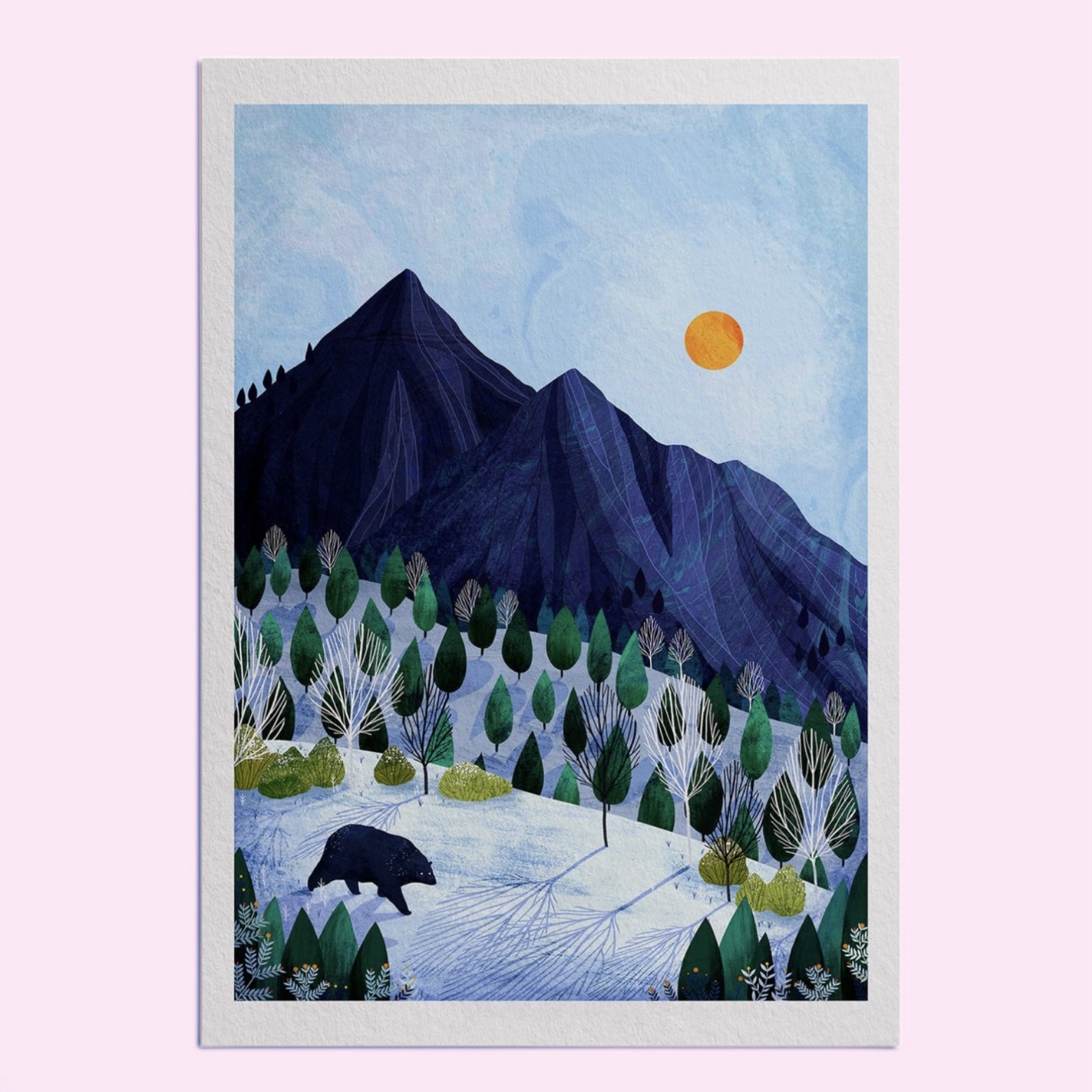 Hello Grimes Winter A4 Print