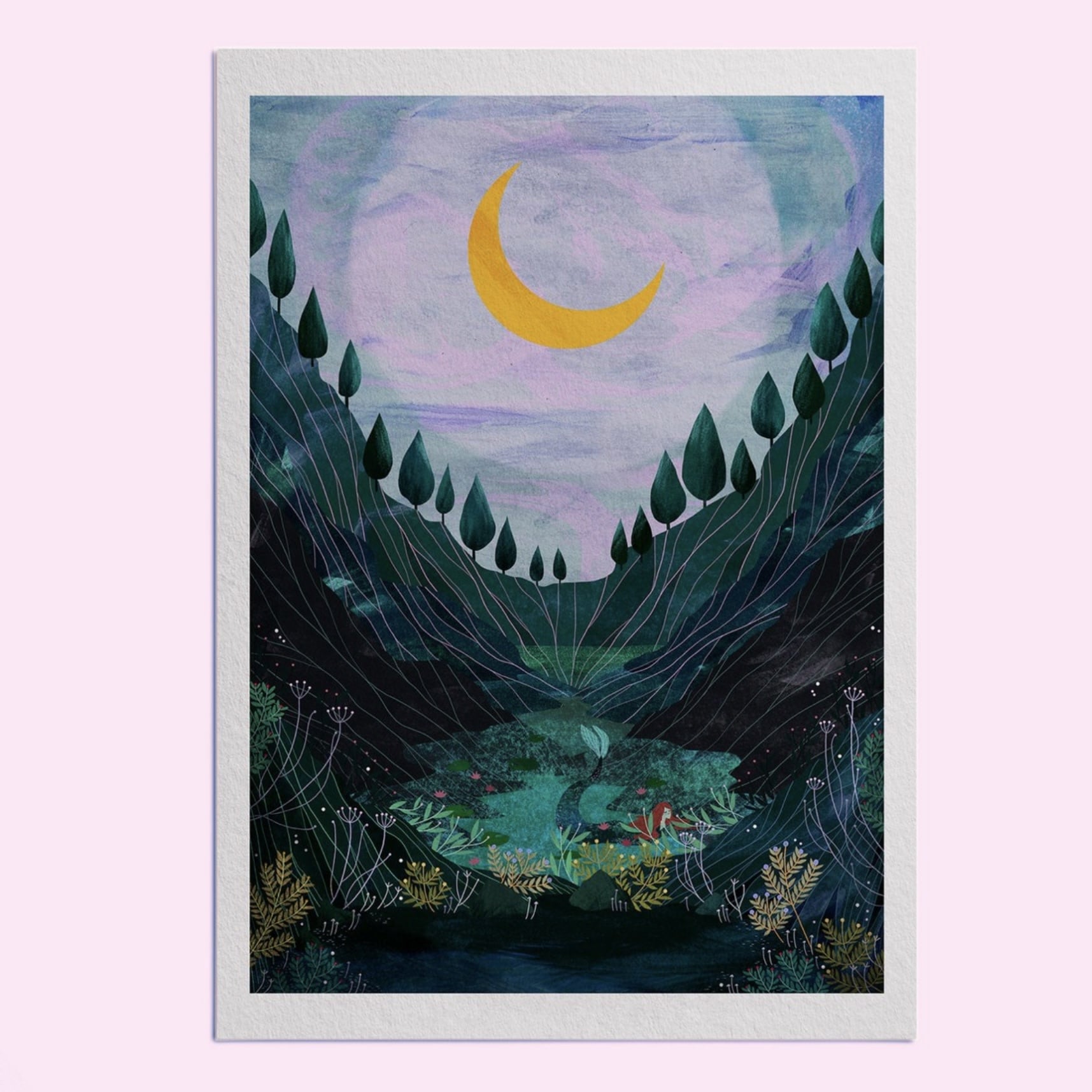 Hello Grimes A4 Print Folklore The Pool