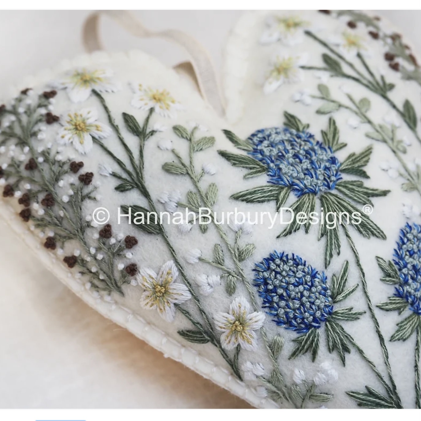 Hannah Burbury Isla Heart Embroidery Kit