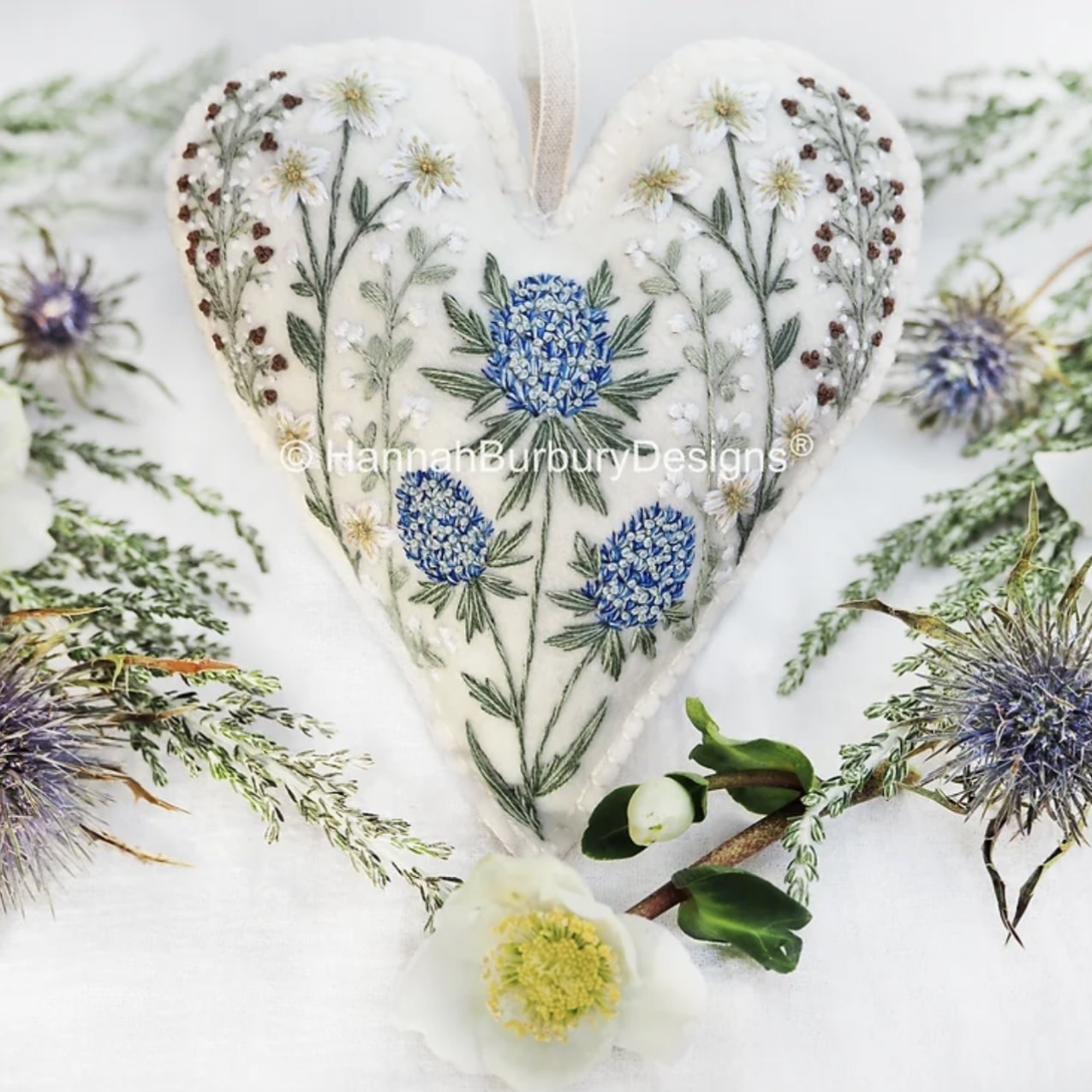 Hannah Burbury Isla Heart Embroidery Kit