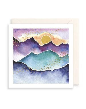 Art File Mountain and Sun Card
