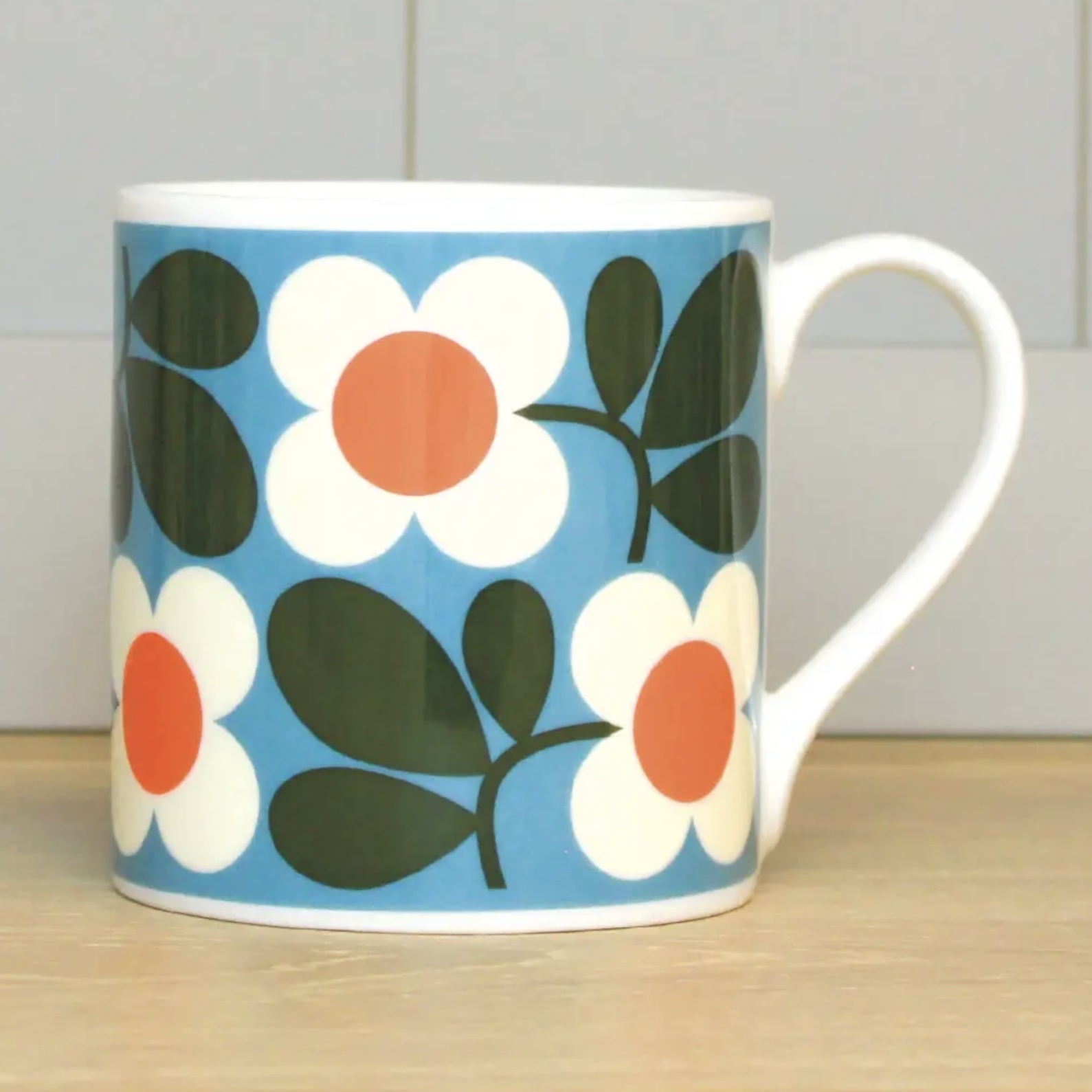 McLaggan Smith Orla Kiely Floret Turquoise Mug