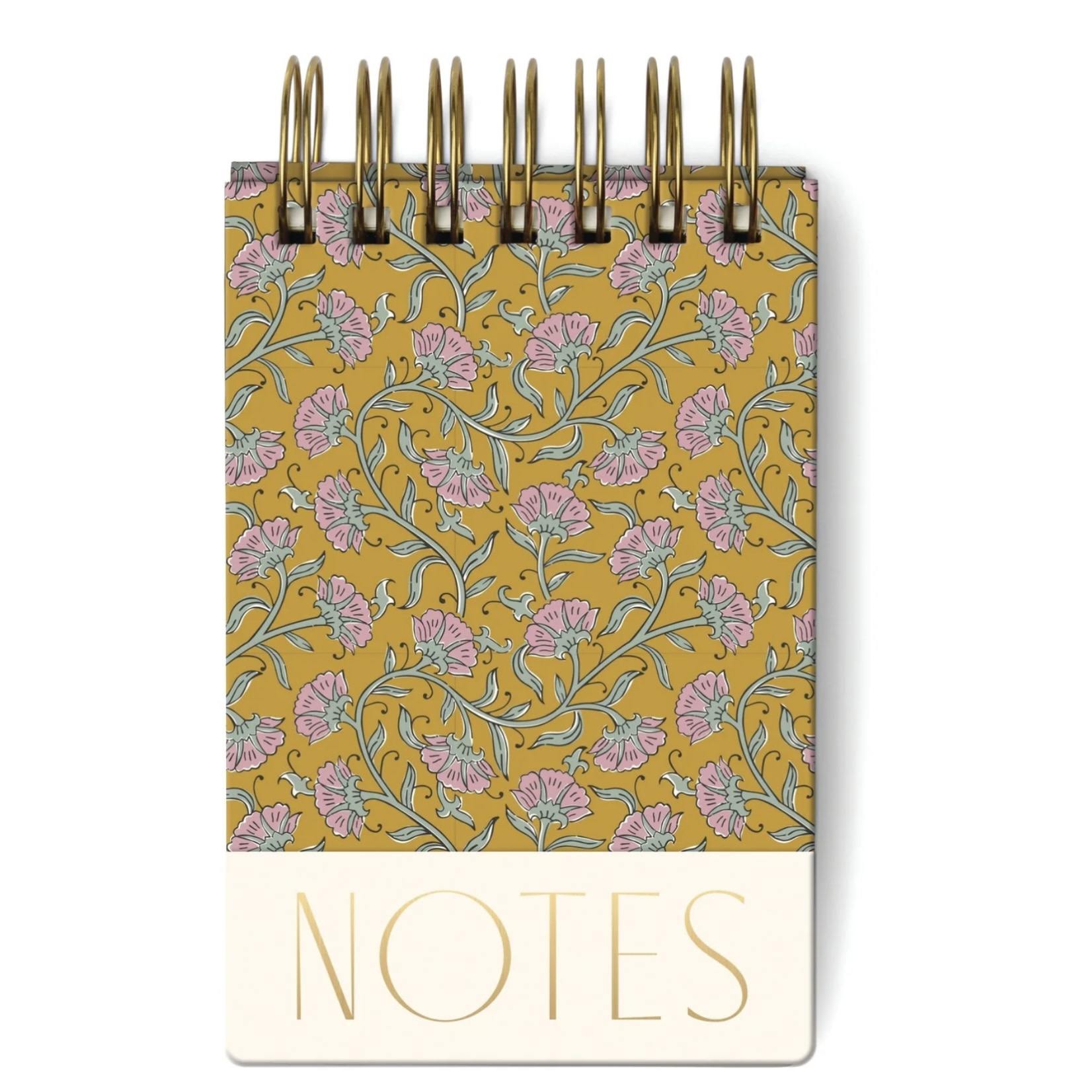 Designworks Ink Chunky Wire Notepad Green Floral