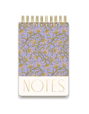 Designworks Ink Chunky Wire Notepad Purple Floral