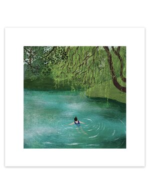 James Ellis Swimming Pond Print