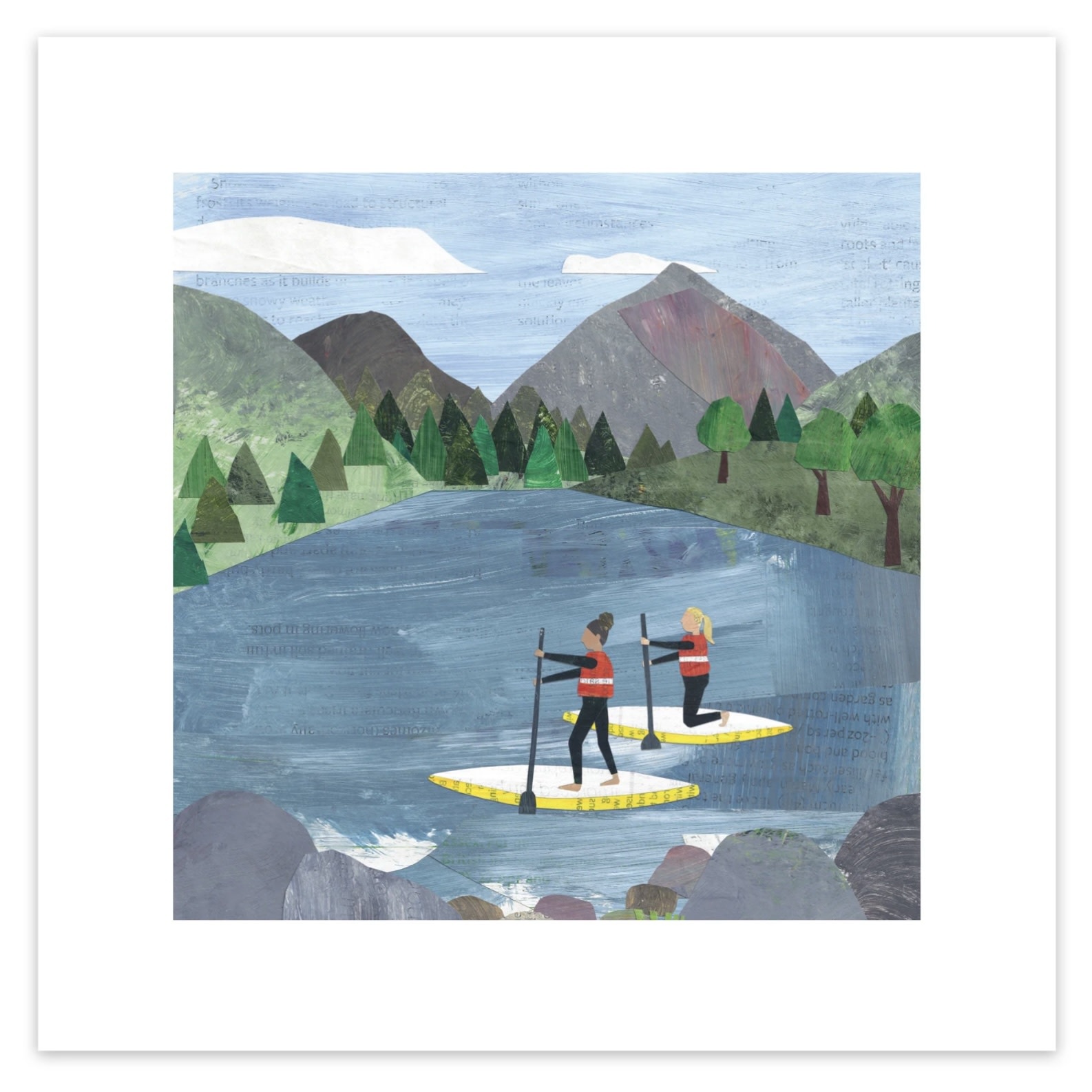 James Ellis Print Paddle Boarders