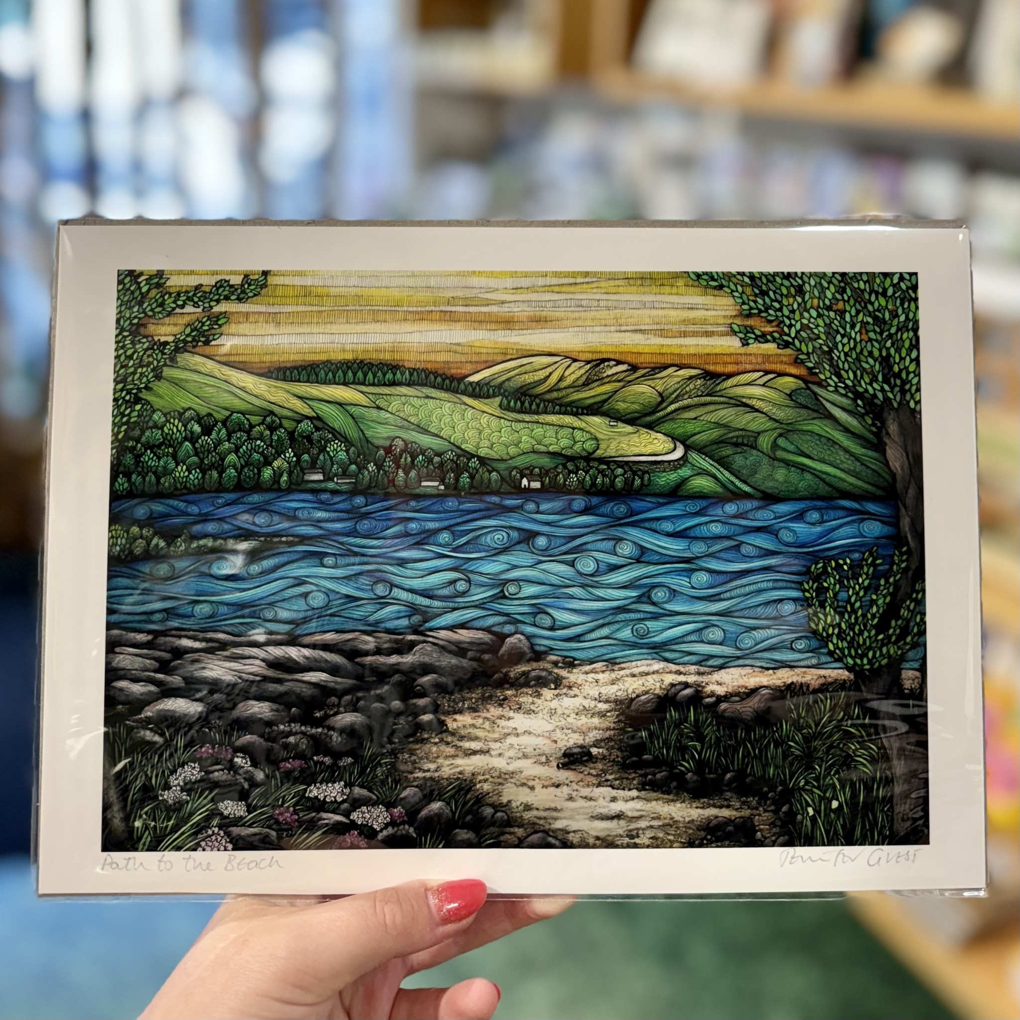 Jennifer Guest Jennifer Guest A4 Print Path to the Beach