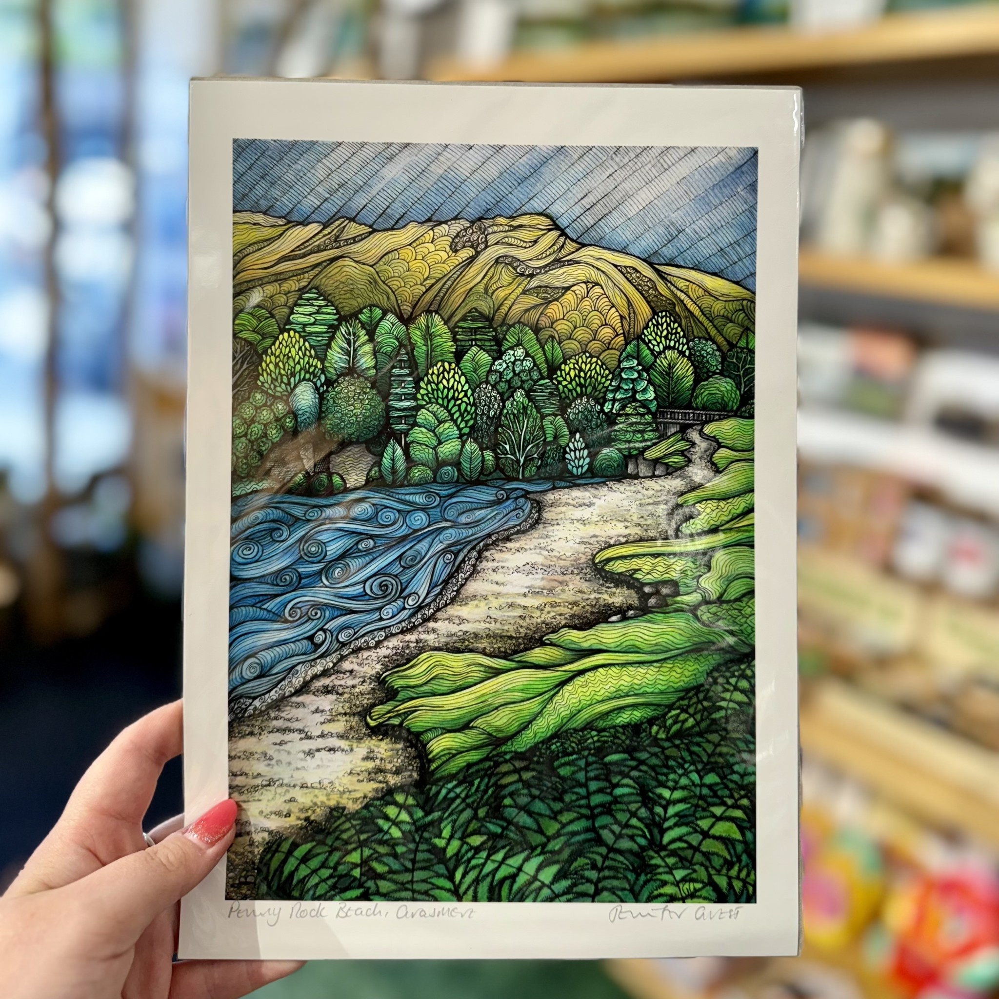 Jennifer Guest Jennifer Guest A4 Print Penny Rock Beach