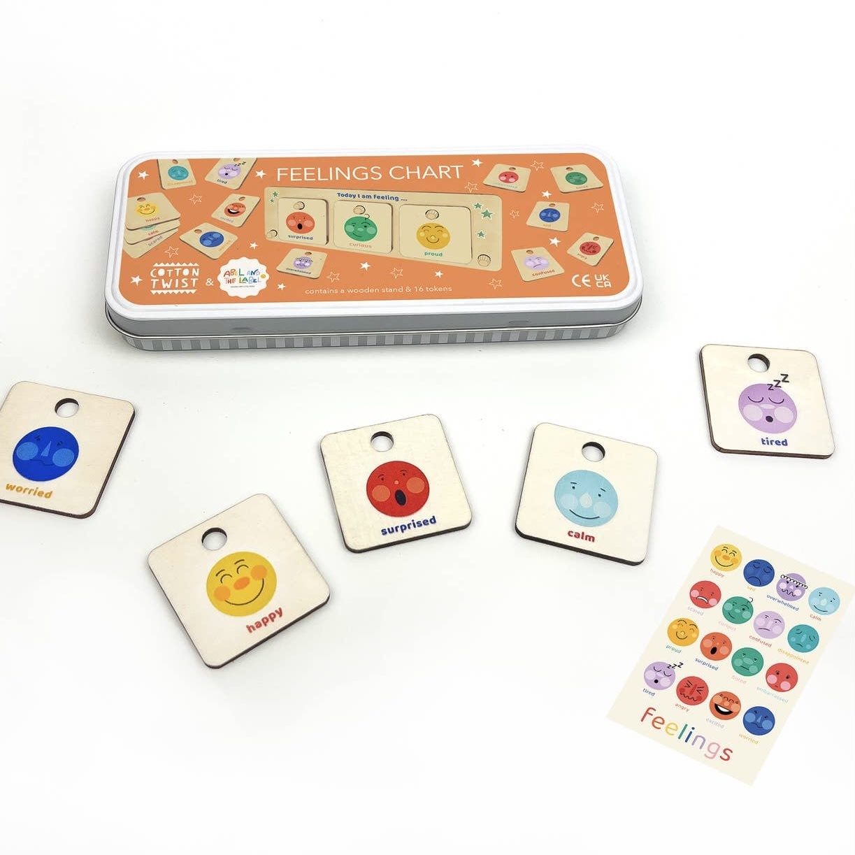 Cotton Twist Feelings Chart For Children