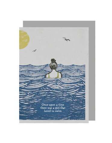 East of India Card Girl Loved To Swim