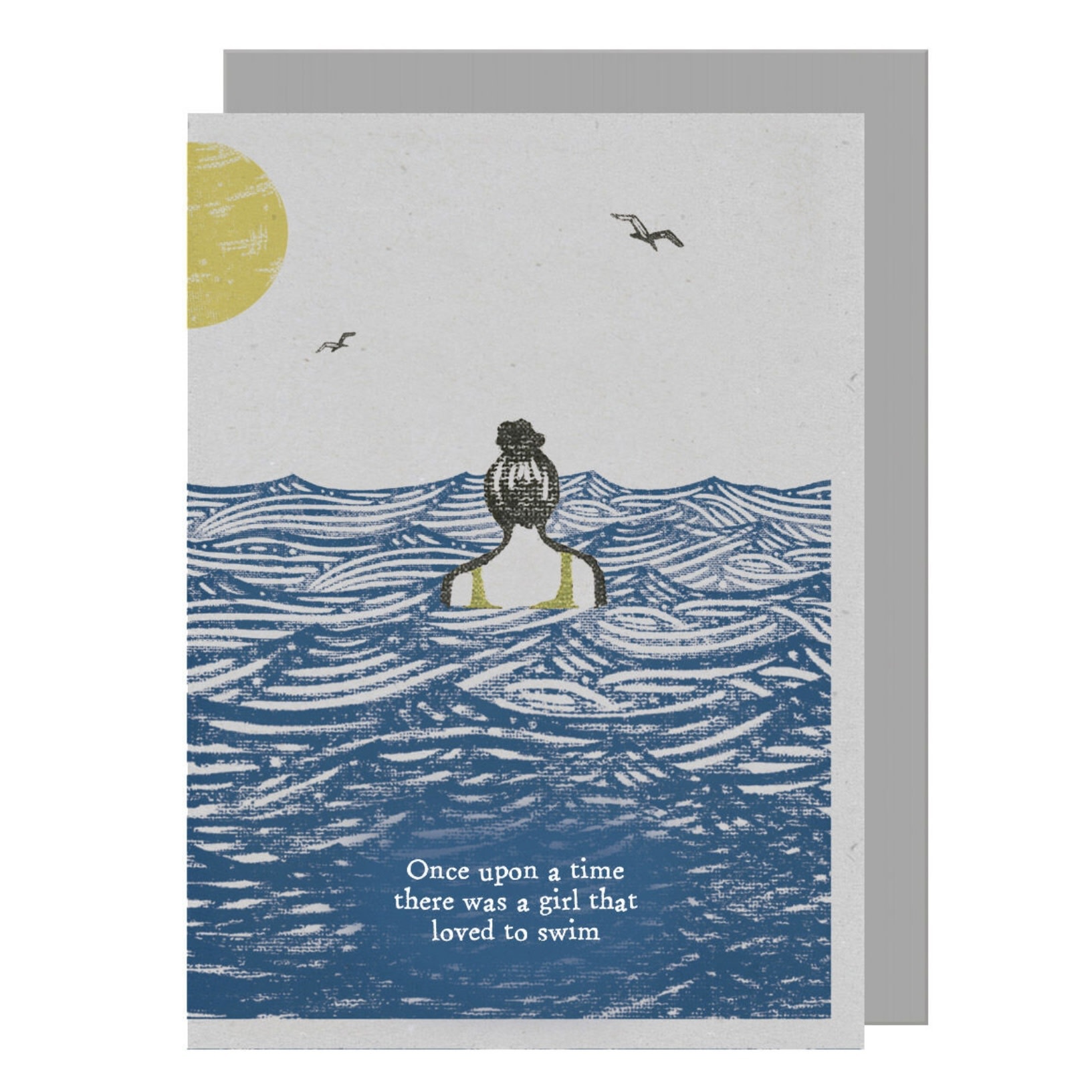 East of India Card Girl Loved To Swim