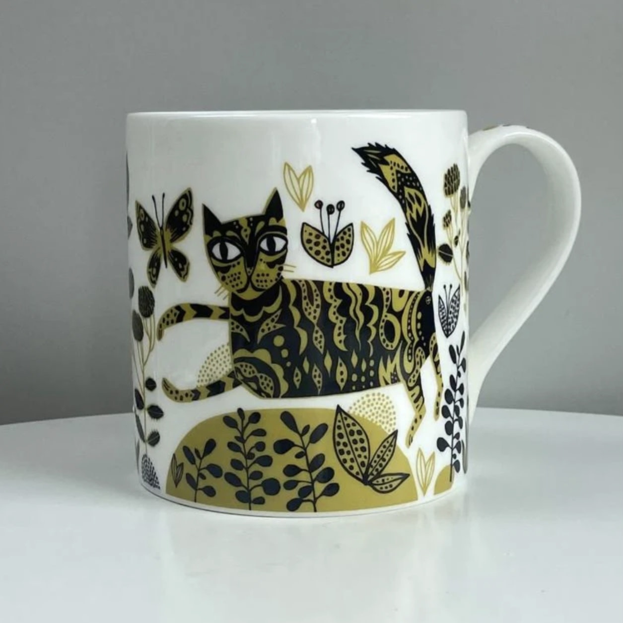 Lush Designs Mug Cat Fancy Handle