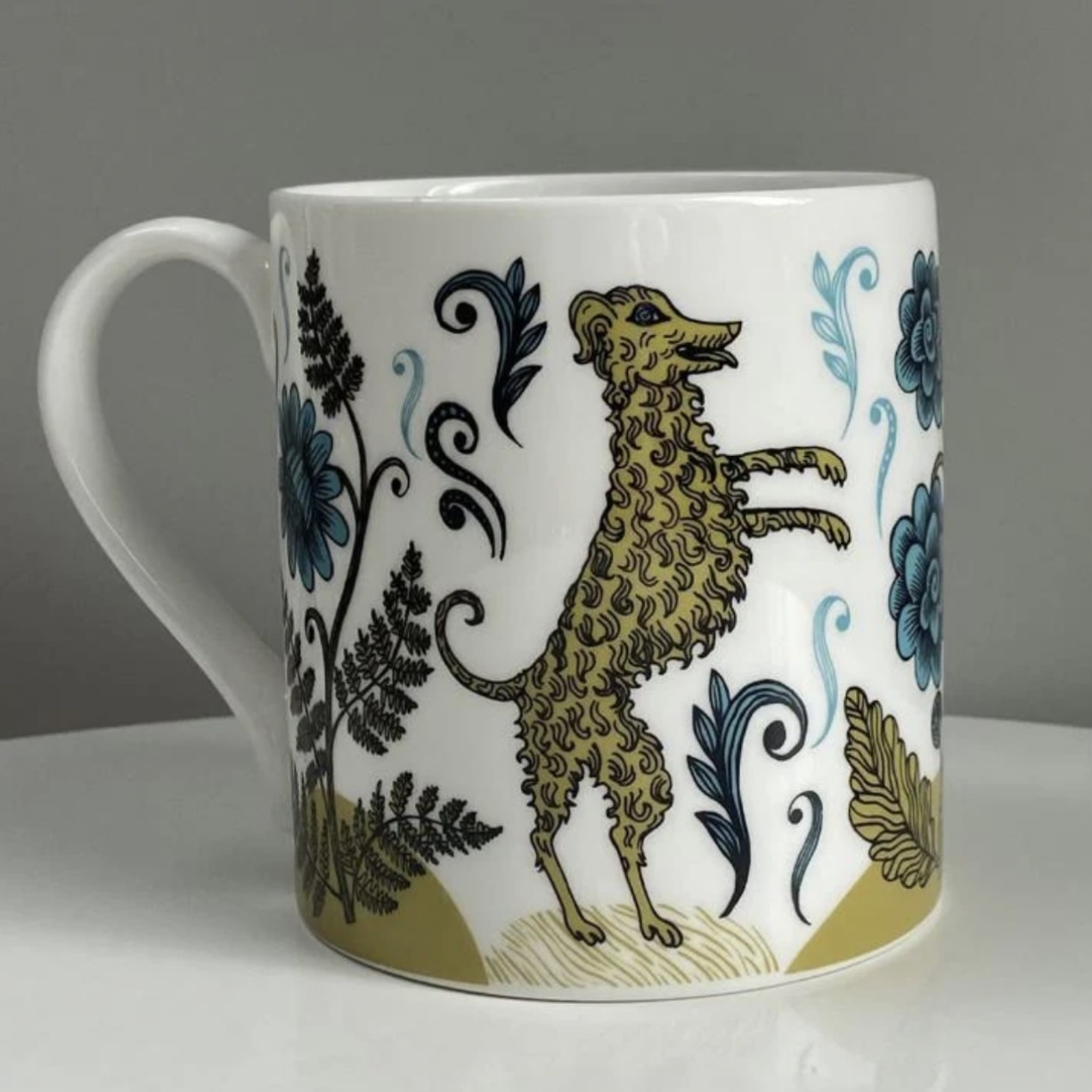 Lush Designs Mug Dog Fancy Handle