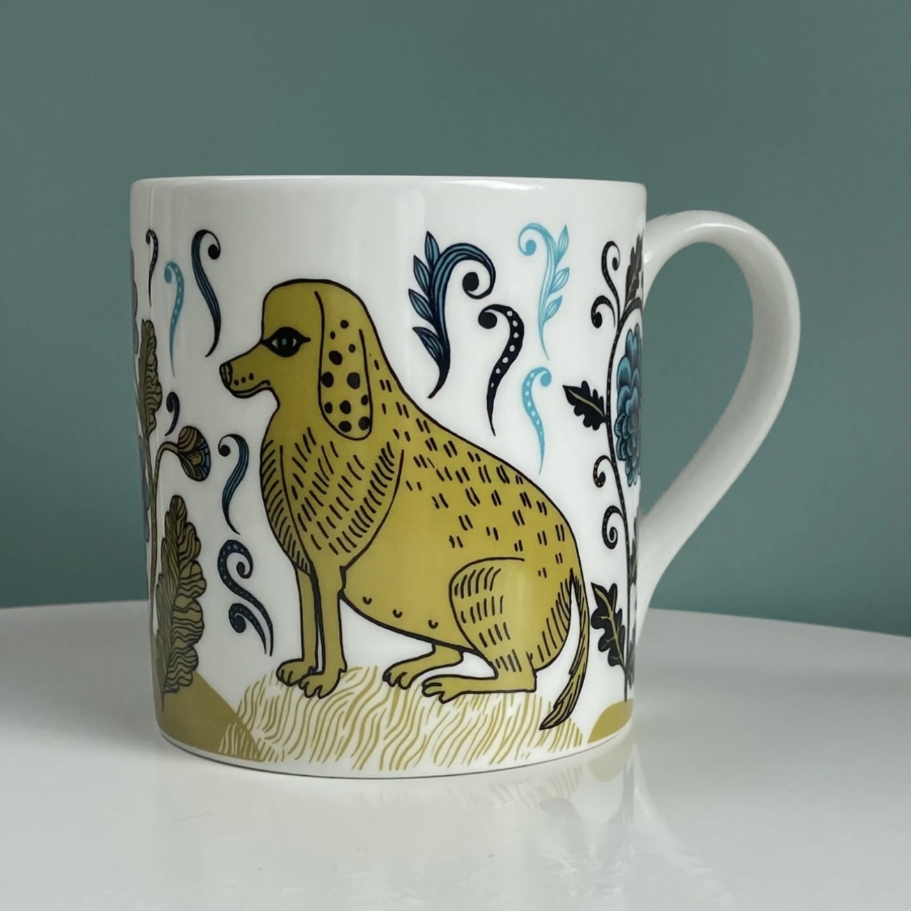 Lush Designs Mug Dog Fancy Handle