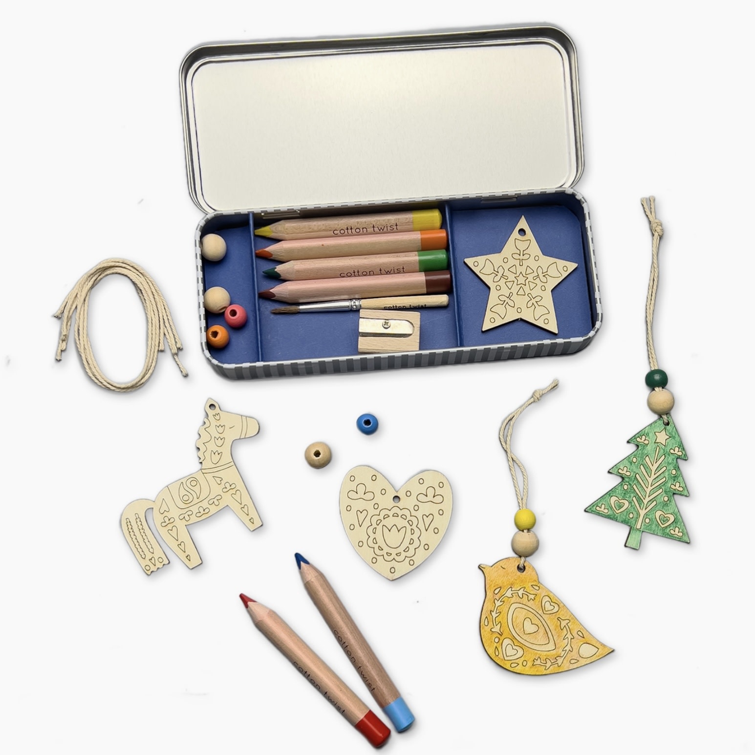 Cotton Twist Folk Art Christmas Dec Kit