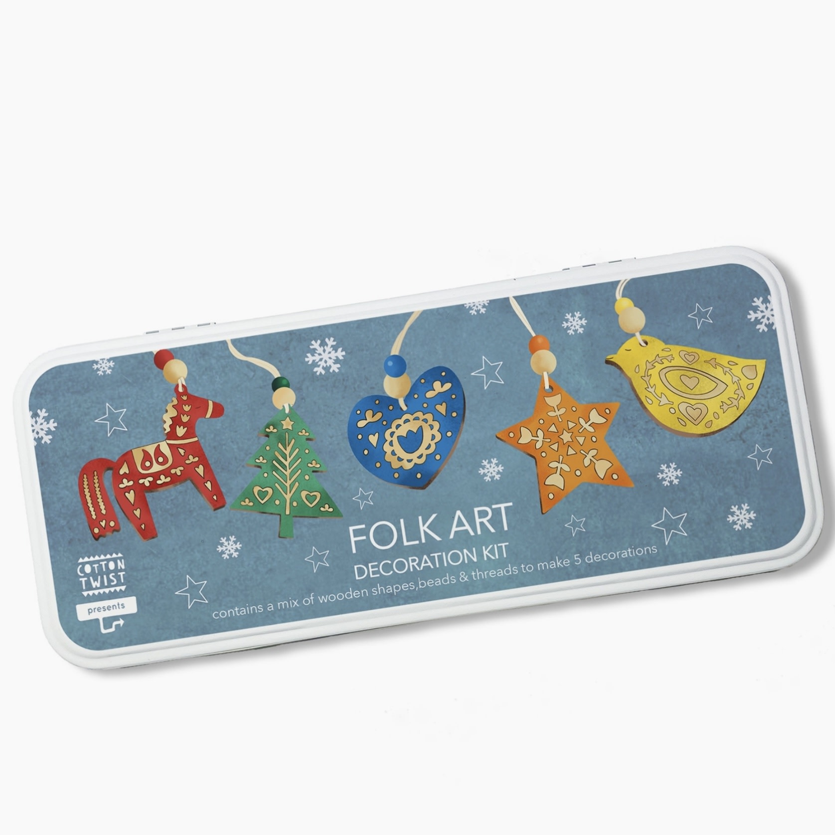 Cotton Twist Folk Art Christmas Dec Kit