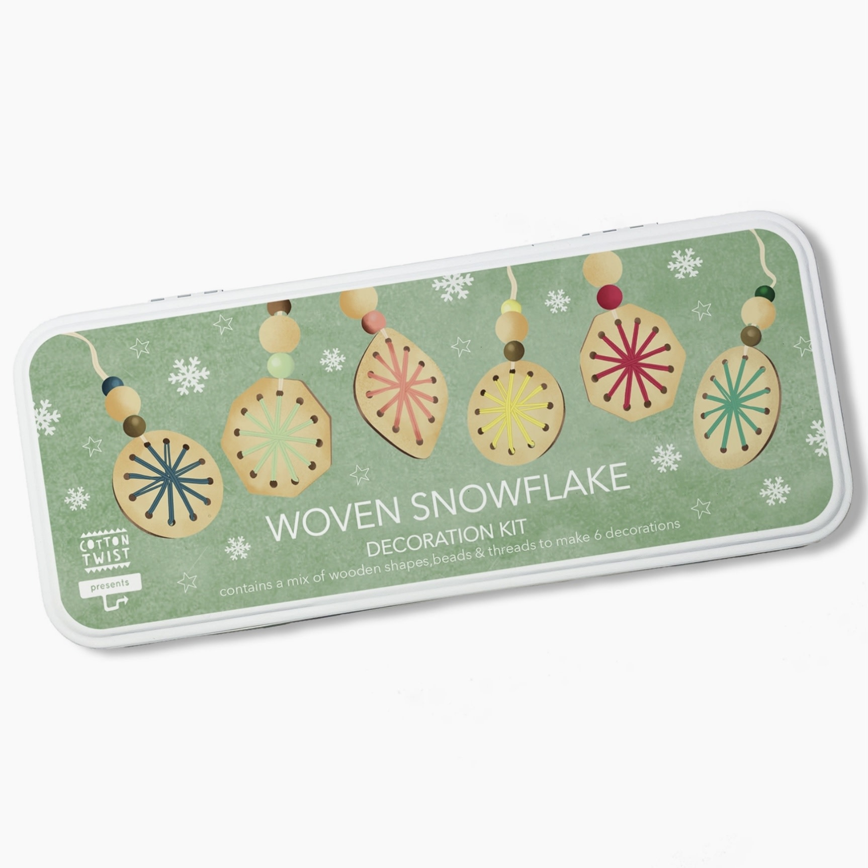Cotton Twist Woven Snowflake Dec Kit