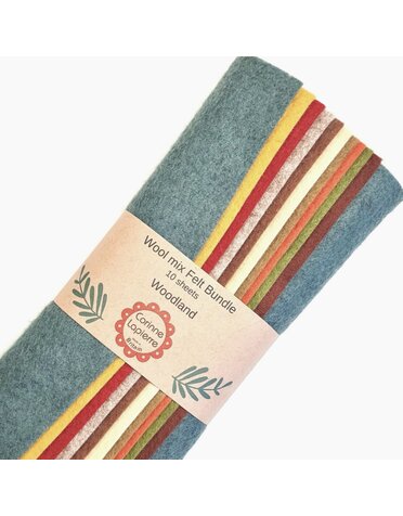 Corinne Lapierre 10 Woodland Colours Felt Sheets