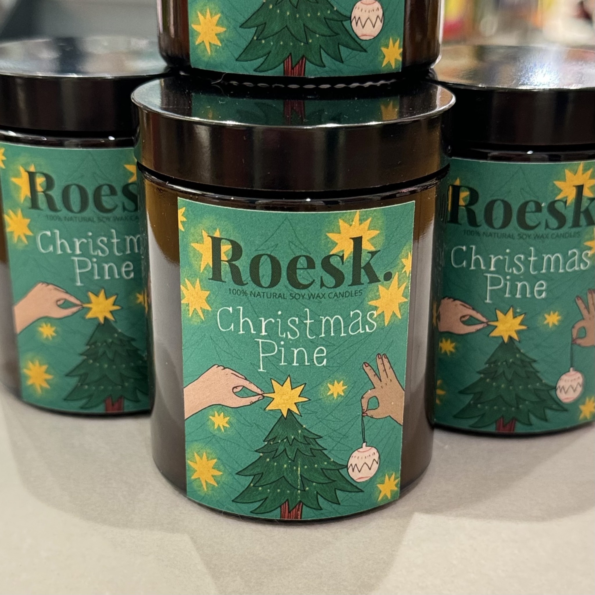 Roesk. Christmas Pine Candle 150ml Jar