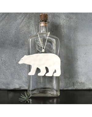 East of India Hanging Porcelain Polar Bear