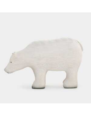 East of India Wooden Polar Bear Large