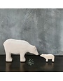 East of India Wooden Polar Bear Large