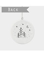 East of India Hanging Porcelain Dec Winter Wonderland