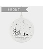 East of India Hanging Porcelain Dec Winter Wonderland