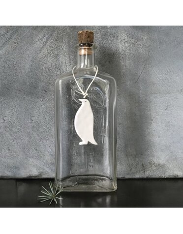 East of India Hanging Porcelain Penguin