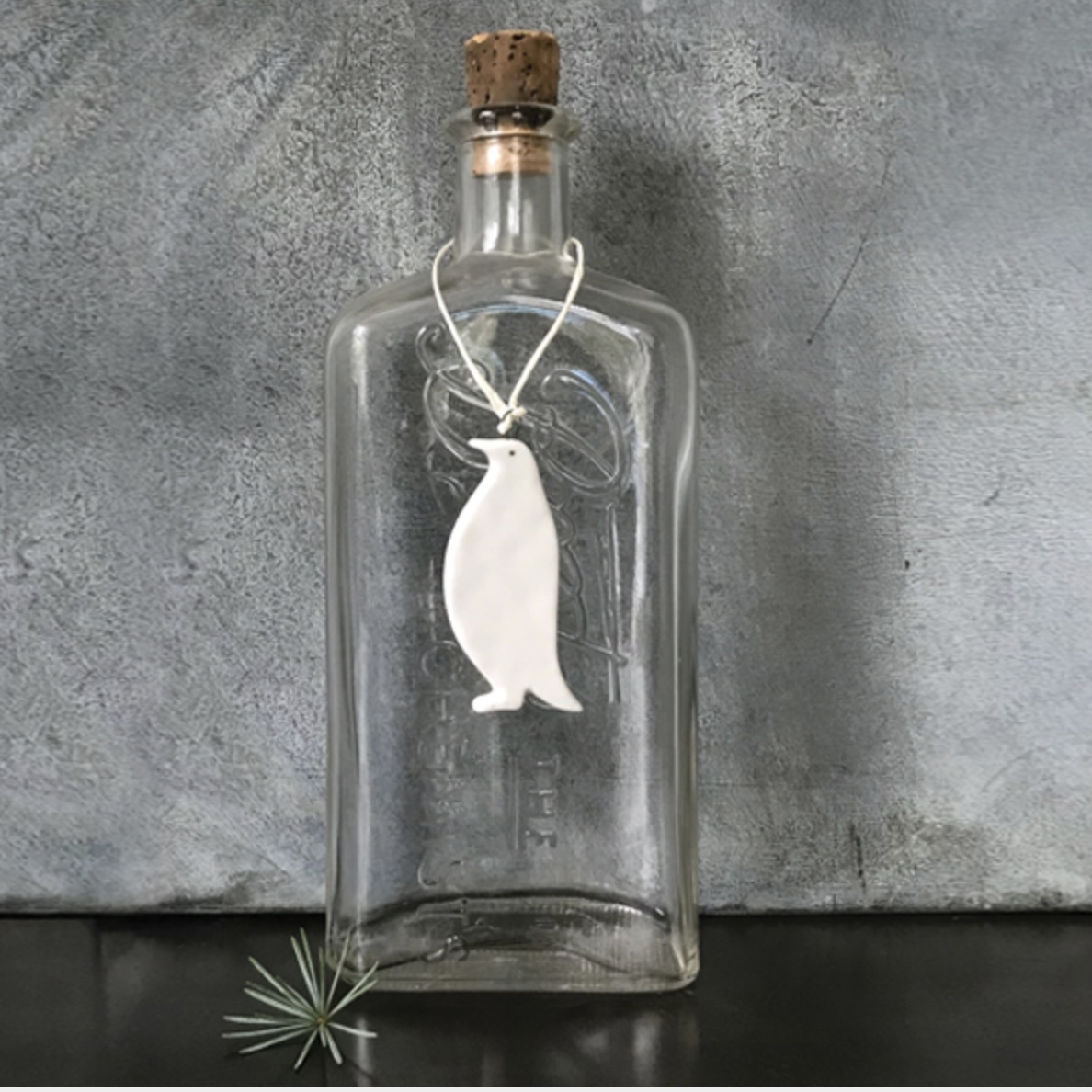 East of India Hanging Porcelain Penguin