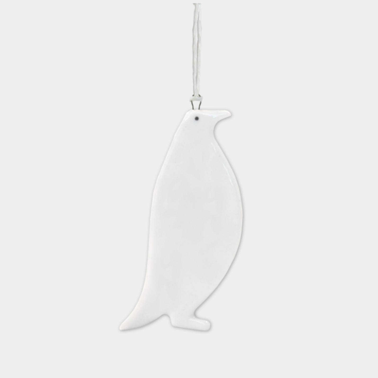 East of India Hanging Porcelain Penguin