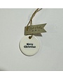 East of India Hanging Porcelain Dec Mini Christmas